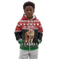 Personalized Kenya Christmas Kid Hoodie Lion Santa - Heri Ya Krismasi!