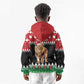 Personalized Kenya Christmas Kid Hoodie Lion Santa - Heri Ya Krismasi!