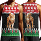 Personalized Kenya Christmas Men Tank Top Lion Santa - Heri Ya Krismasi!