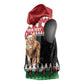 Personalized Kenya Christmas Sleeveless Hoodie Lion Santa - Heri Ya Krismasi! - African Pride