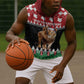 Personalized Kenya Christmas Sleeveless Hoodie Lion Santa - Heri Ya Krismasi! - African Pride
