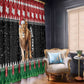 Personalized Kenya Christmas Window Curtain Lion Santa - Heri Ya Krismasi!