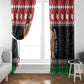 Personalized Kenya Christmas Window Curtain Lion Santa - Heri Ya Krismasi!