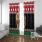 Personalized Kenya Christmas Window Curtain Lion Santa - Heri Ya Krismasi!