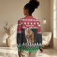 Personalized Kenya Christmas Women Casual Shirt Lion Santa - Heri Ya Krismasi! LT14