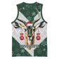 South Africa Springboks Christmas Basketball Jersey Bokke Santa - Geseende Kersfees - African Pride
