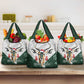 South Africa Springboks Christmas Grocery Bag Bokke Santa - Geseende Kersfees