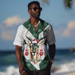 South Africa Springboks Christmas Hawaiian Shirt Bokke Santa - Geseende Kersfees