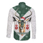 South Africa Springboks Christmas Long Sleeve Button Shirt Bokke Santa - Geseende Kersfees