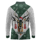 South Africa Springboks Christmas Long Sleeve Polo Shirt Bokke Santa - Geseende Kersfees