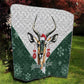 South Africa Springboks Christmas Quilt Bokke Santa - Geseende Kersfees