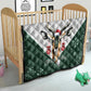 South Africa Springboks Christmas Quilt Bokke Santa - Geseende Kersfees