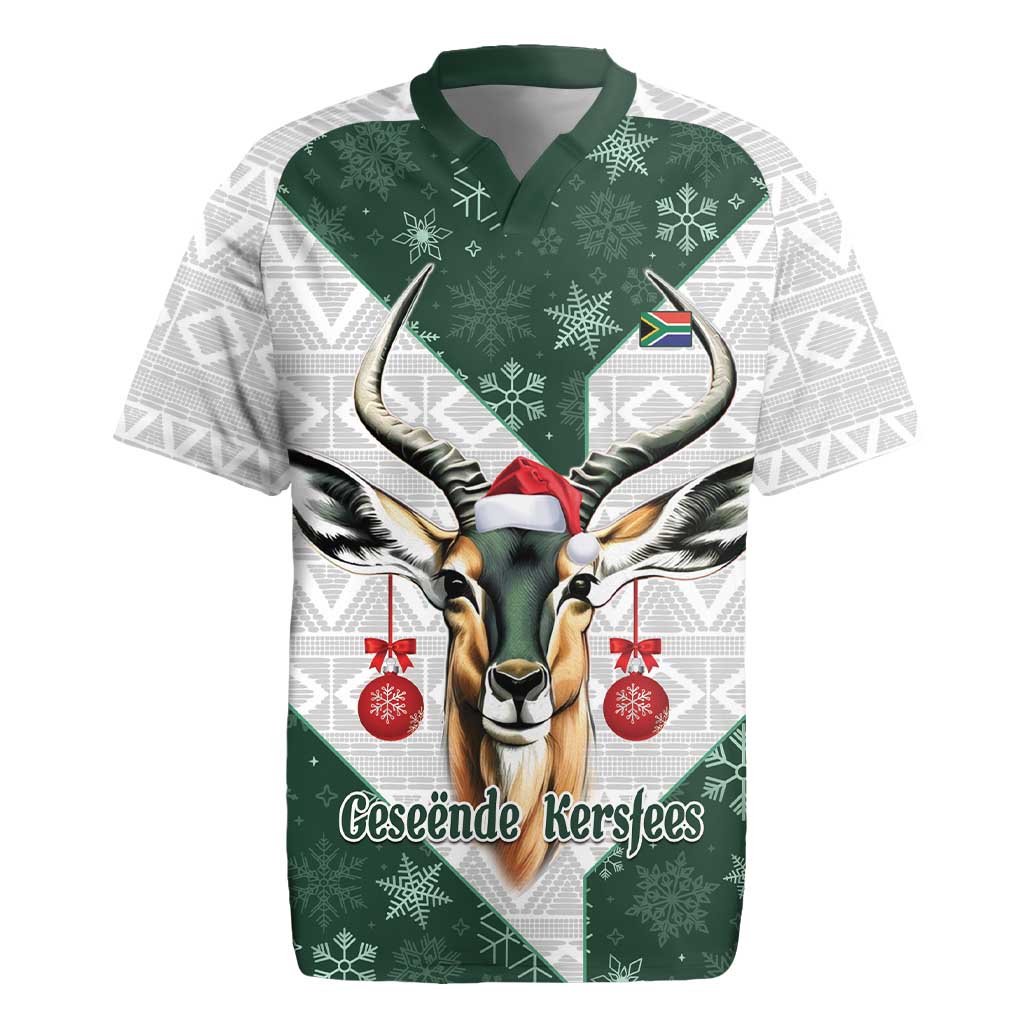 South Africa Springboks Christmas Rugby Jersey Bokke Santa - Geseende ...