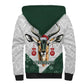 South Africa Springboks Christmas Sherpa Hoodie Bokke Santa - Geseende Kersfees