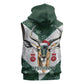 South Africa Springboks Christmas Sleeveless Hoodie Bokke Santa - Geseende Kersfees - African Pride