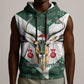 South Africa Springboks Christmas Sleeveless Zip Hoodie Bokke Santa - Geseende Kersfees - African Pride