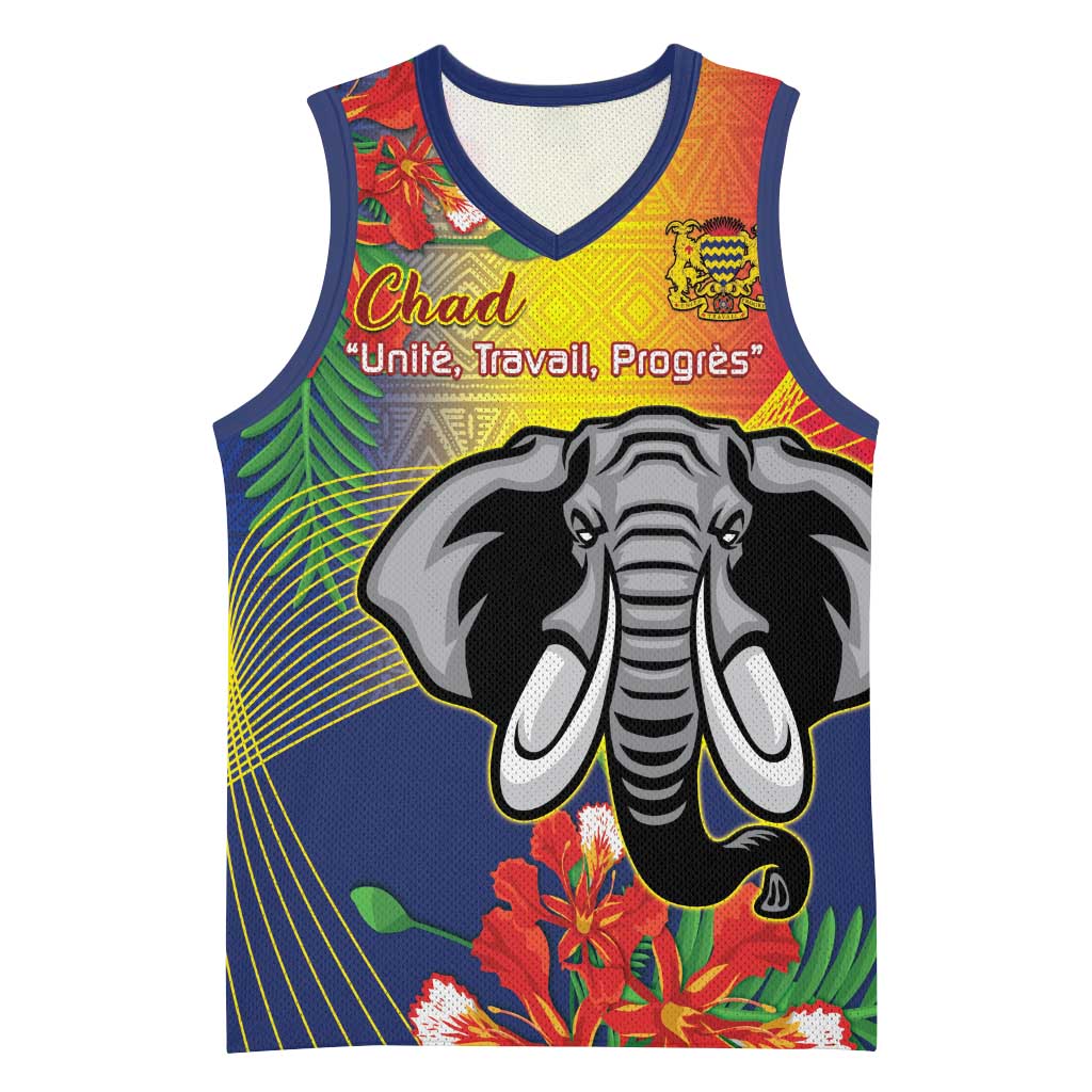 Chad Independence Day Basketball Jersey Happy 64 Years Of Independence LT14