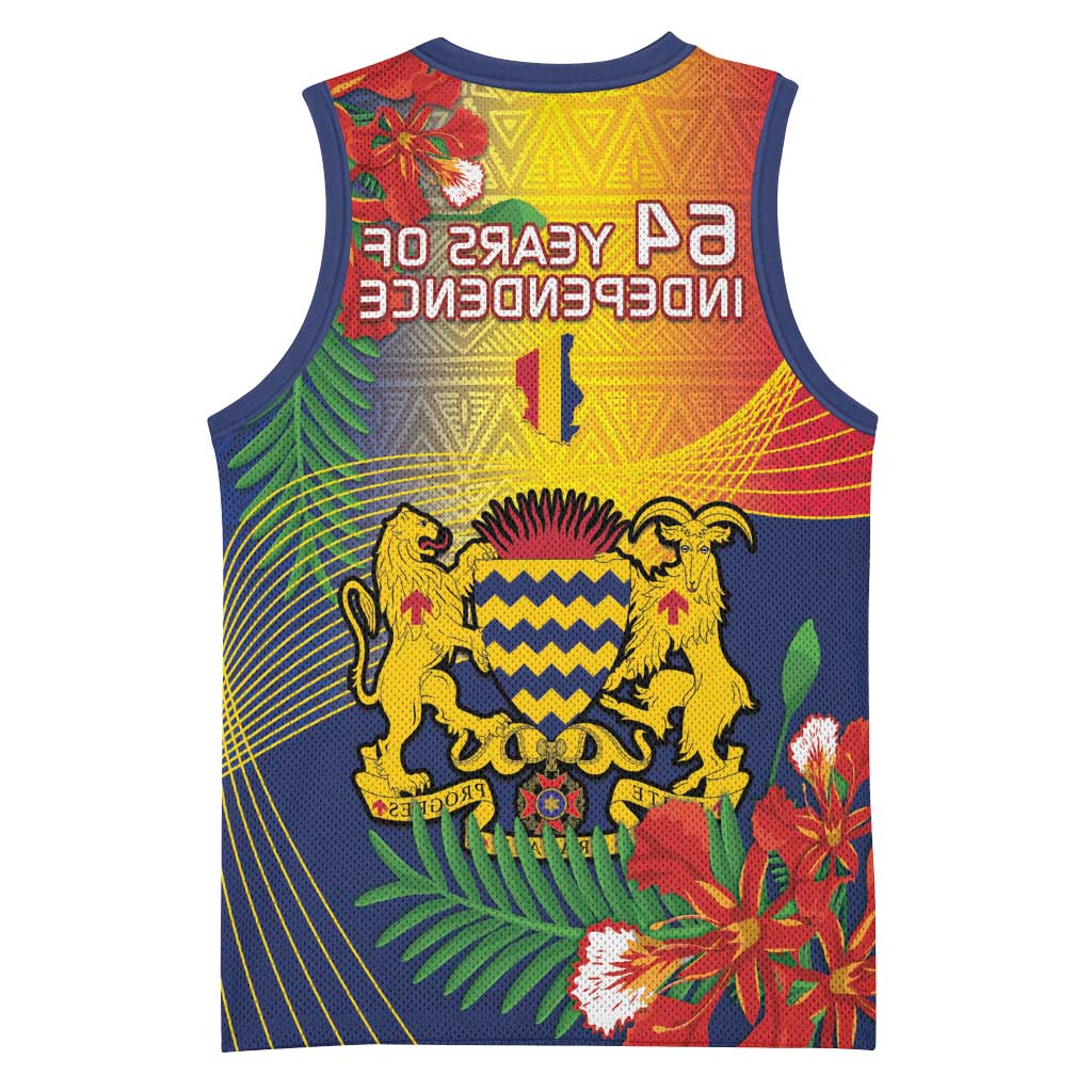 Chad Independence Day Basketball Jersey Happy 64 Years Of Independence - African Pride
