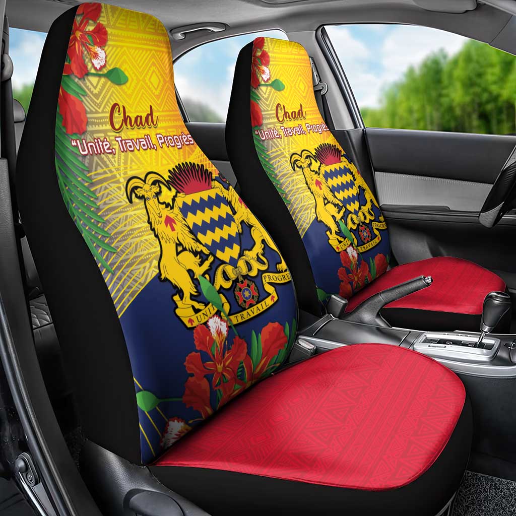 Chad Independence Day Car Seat Cover Happy 64 Years Of Independence