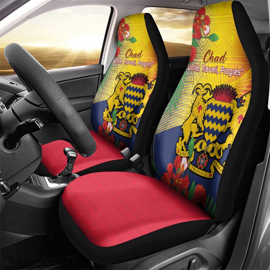 Chad Independence Day Car Seat Cover Happy 64 Years Of Independence