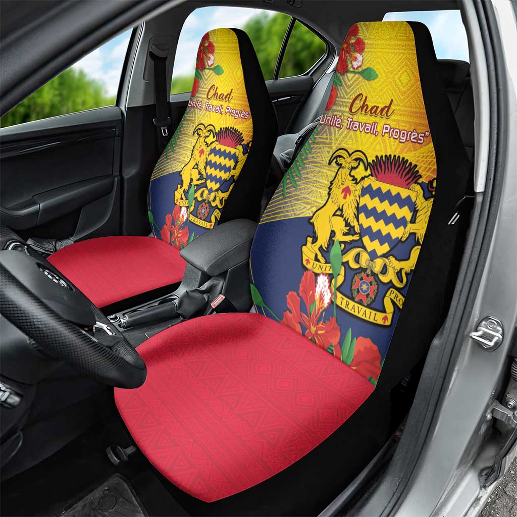 Chad Independence Day Car Seat Cover Happy 64 Years Of Independence