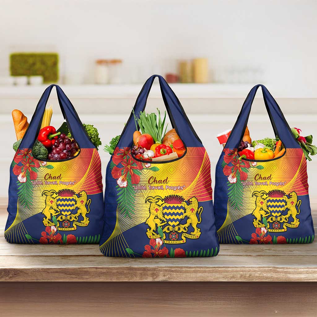 Chad Independence Day Grocery Bag Happy 64 Years Of Independence