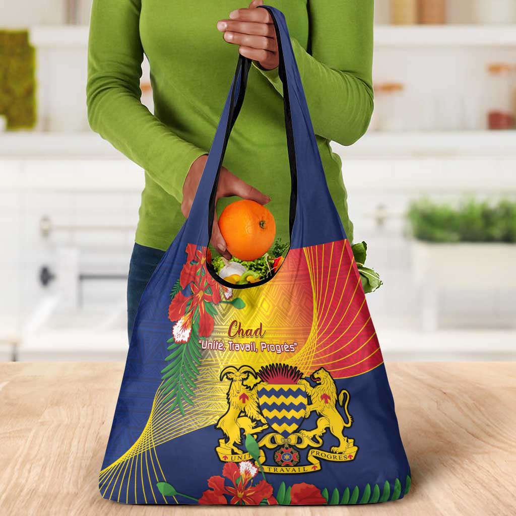 Chad Independence Day Grocery Bag Happy 64 Years Of Independence