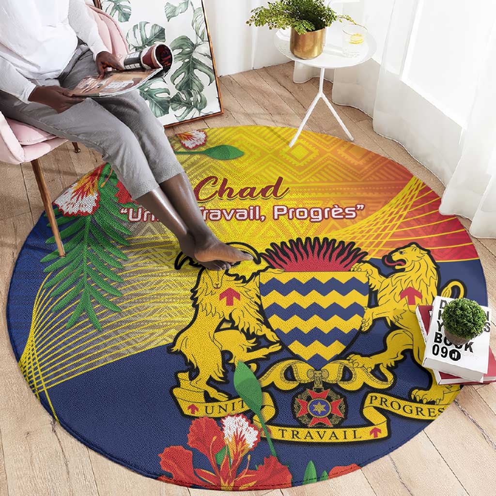 Chad Independence Day Round Carpet Happy 64 Years Of Independence