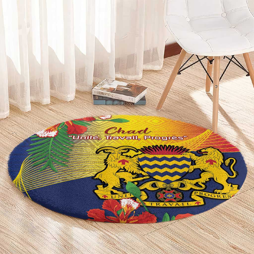 Chad Independence Day Round Carpet Happy 64 Years Of Independence
