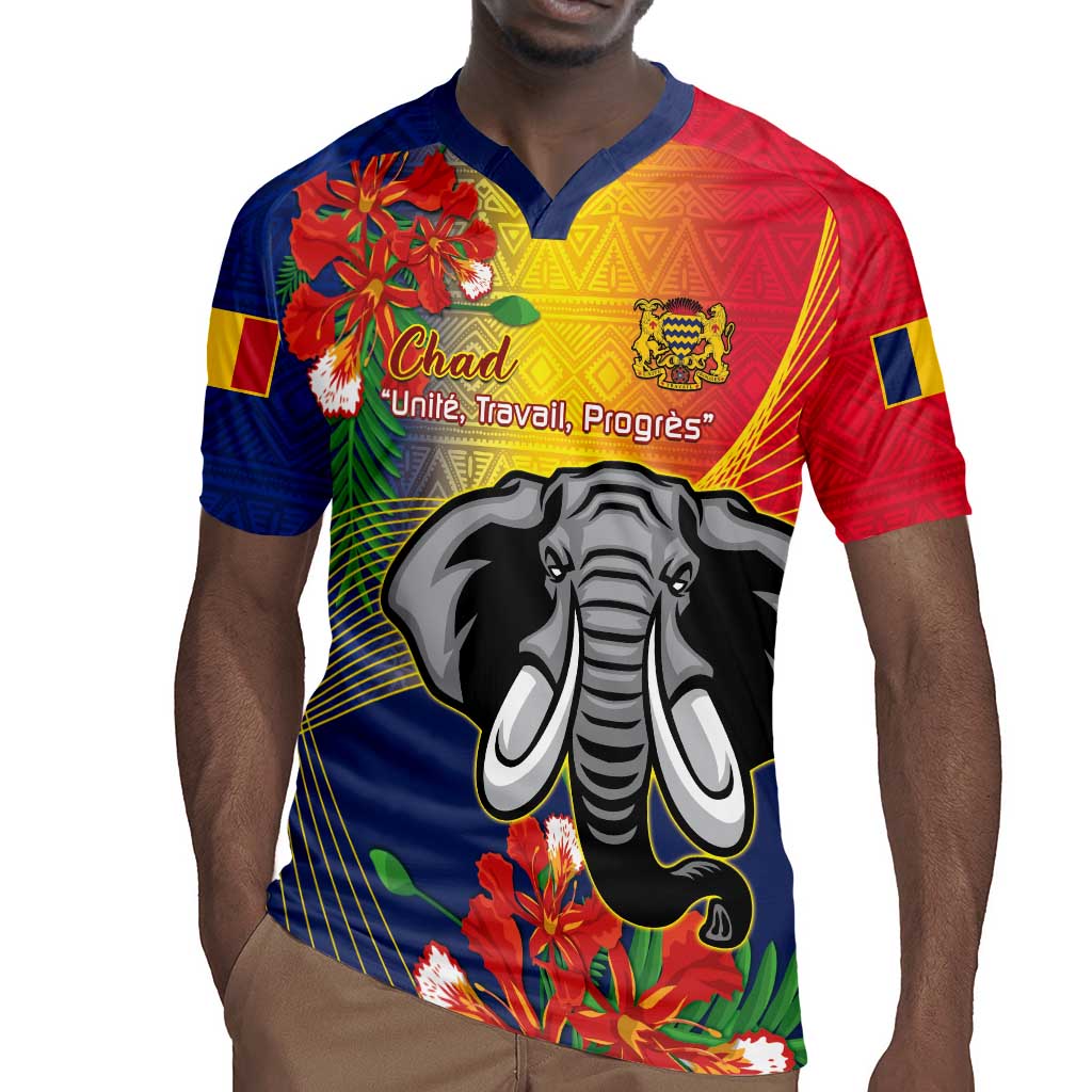 Chad Independence Day Rugby Jersey Happy 64 Years Of Independence