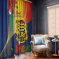 Chad Independence Day Window Curtain Happy 64 Years Of Independence