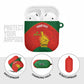 Custom Zimbabwe Cricket AirPods Case Go Chevrons 2003 Color Version
