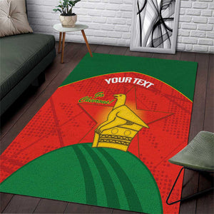 Afro Cricket Zimbabwe Custom Area Rug Go Chevrons 2003 Color - African Pride