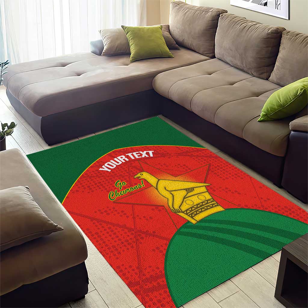 Afro Cricket Zimbabwe Custom Area Rug Go Chevrons 2003 Color - African Pride