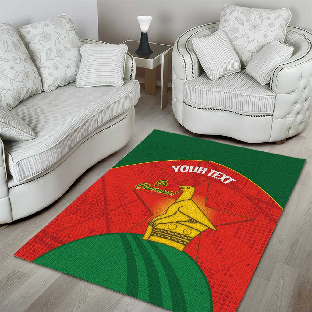 Afro Cricket Zimbabwe Custom Area Rug Go Chevrons 2003 Color - African Pride