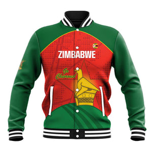 Afro Cricket Zimbabwe Custom Baseball Jacket Go Chevrons 2003 Color - African Pride