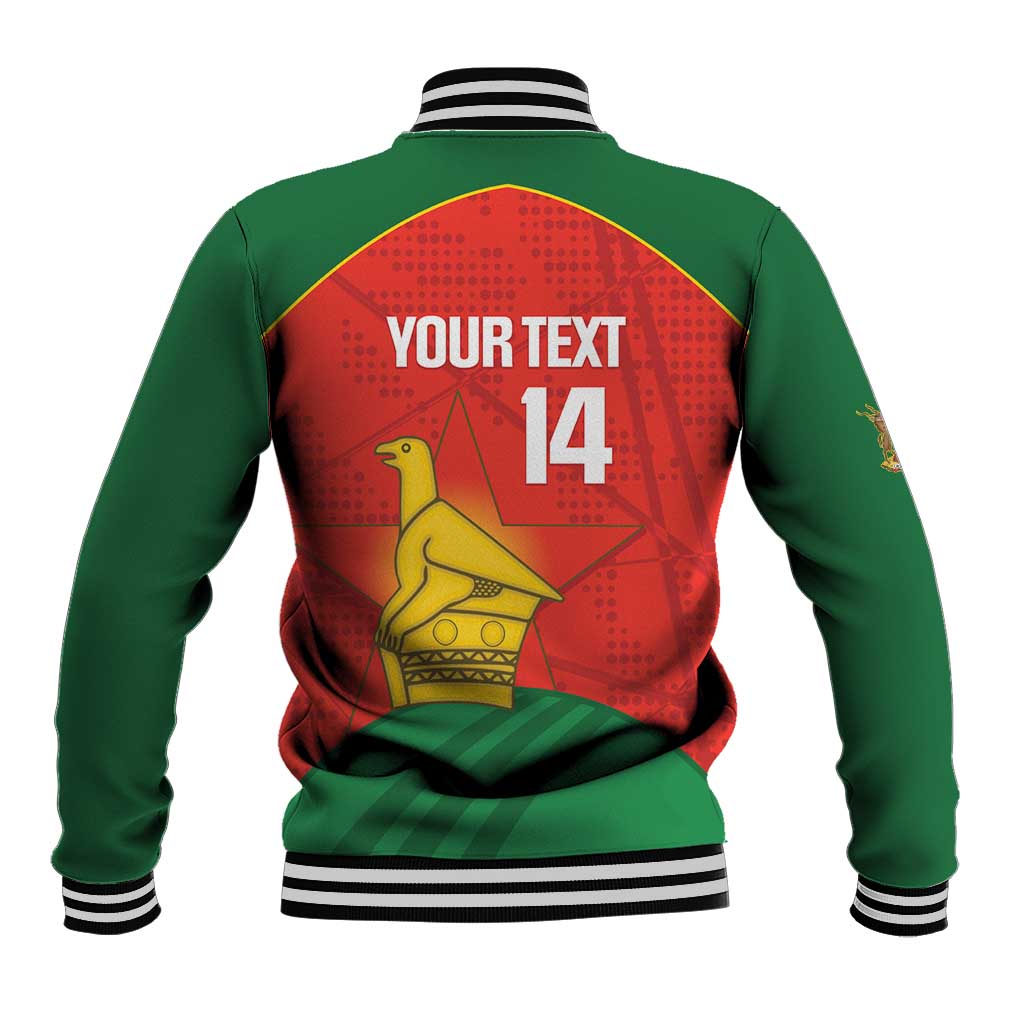 Afro Cricket Zimbabwe Custom Baseball Jacket Go Chevrons 2003 Color - African Pride