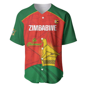 Afro Cricket Zimbabwe Custom Baseball Jersey Go Chevrons 2003 Color - African Pride