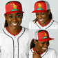 Zimbabwe Cricket Baseball Net Cap Go Chevrons 2003 Color Version - African Pride