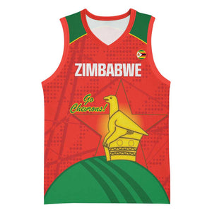 Afro Cricket Zimbabwe Custom Basketball Jersey Go Chevrons 2003 Color - African Pride