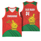 Afro Cricket Zimbabwe Custom Basketball Jersey Go Chevrons 2003 Color - African Pride