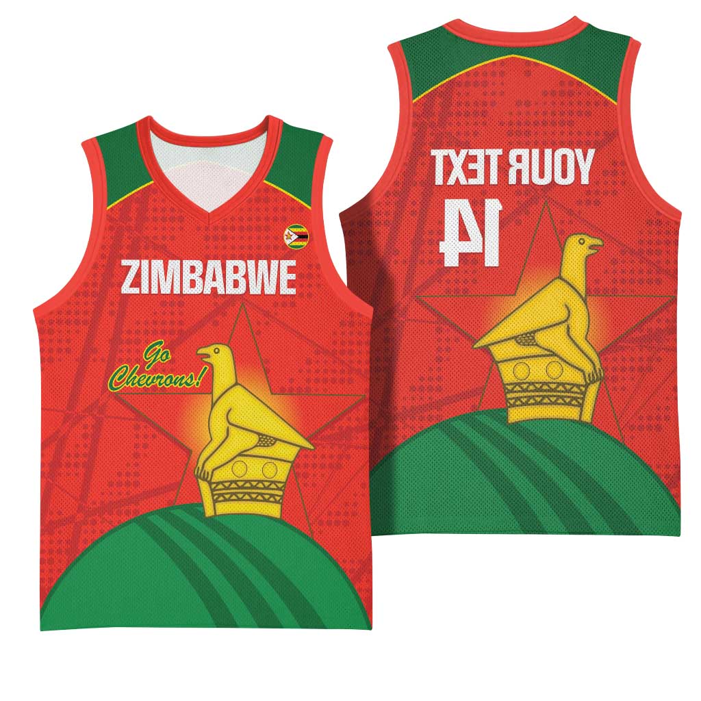 Afro Cricket Zimbabwe Custom Basketball Jersey Go Chevrons 2003 Color - African Pride