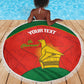 Afro Cricket Zimbabwe Custom Beach Blanket Go Chevrons 2003 Color - African Pride