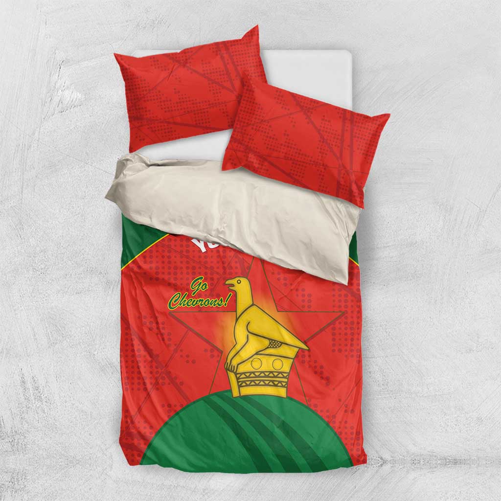 Afro Cricket Zimbabwe Custom Bedding Set Go Chevrons 2003 Color - African Pride