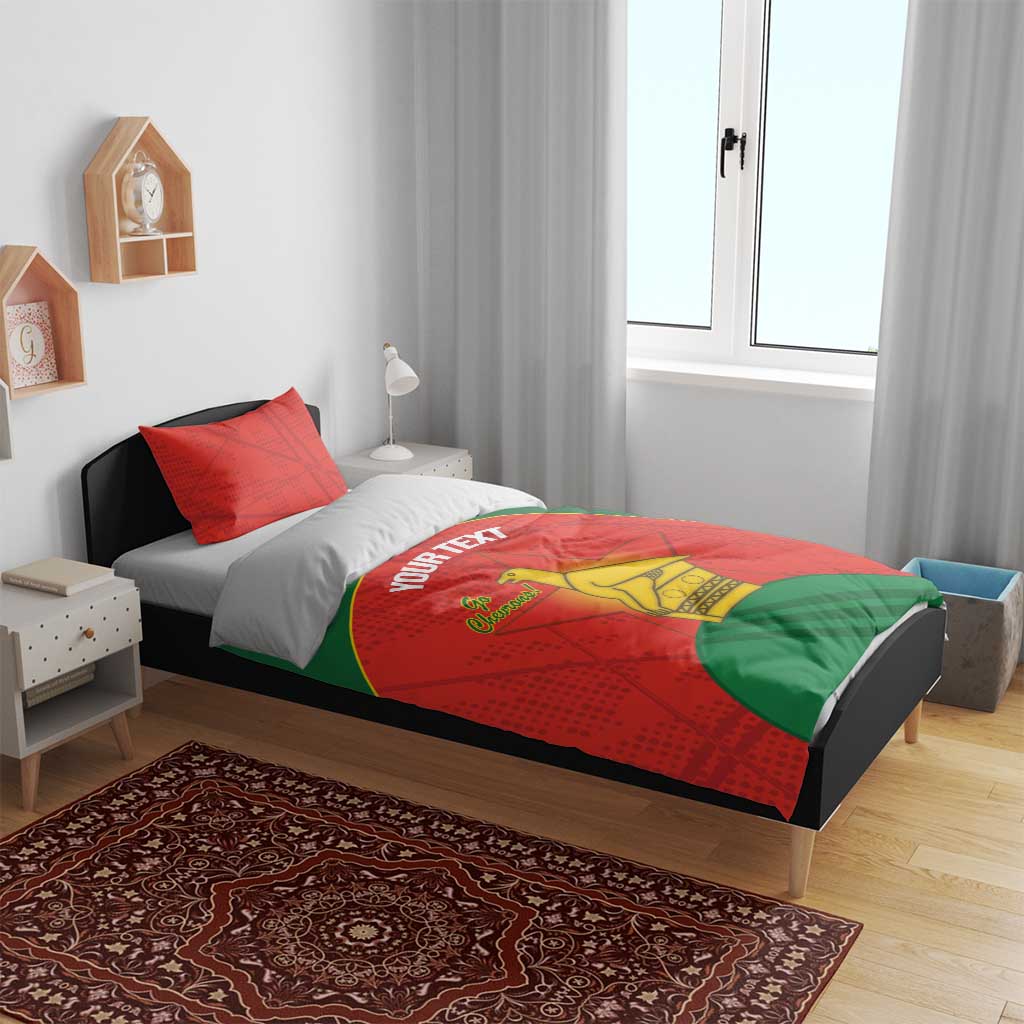 Afro Cricket Zimbabwe Custom Bedding Set Go Chevrons 2003 Color - African Pride