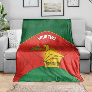 Afro Cricket Zimbabwe Custom Blanket Go Chevrons 2003 Color - African Pride