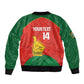 Afro Cricket Zimbabwe Custom Bomber Jacket Go Chevrons 2003 Color - African Pride