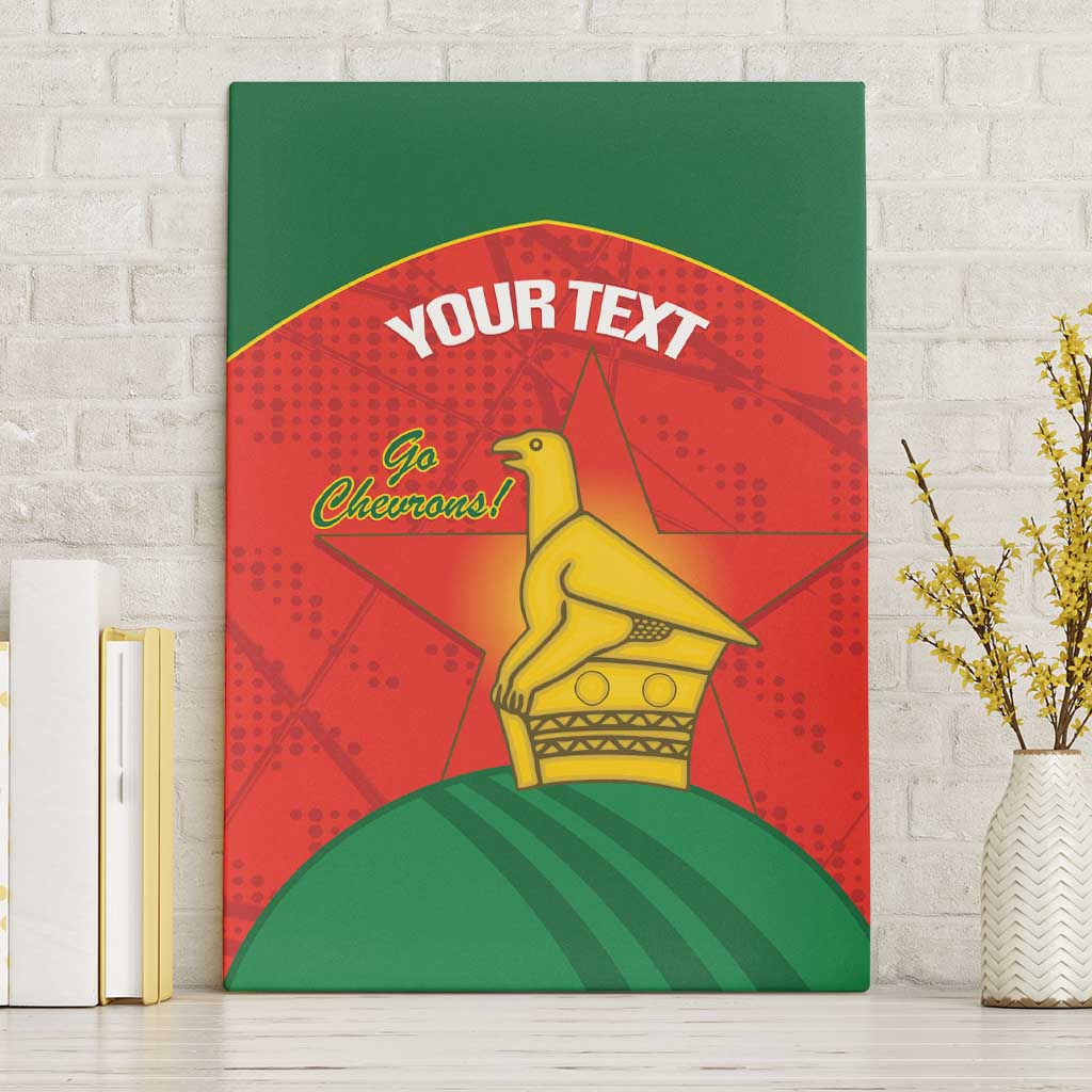 Afro Cricket Zimbabwe Custom Canvas Wall Art Go Chevrons 2003 Color - African Pride