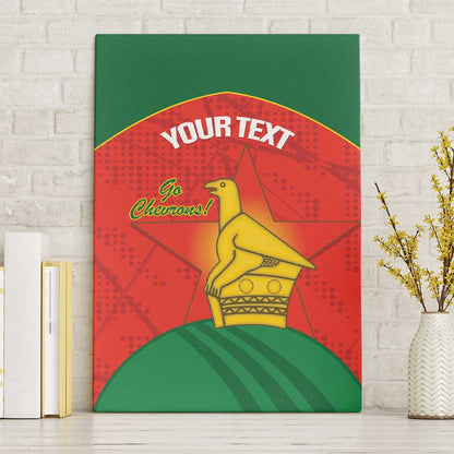Afro Cricket Zimbabwe Custom Canvas Wall Art Go Chevrons 2003 Color - African Pride