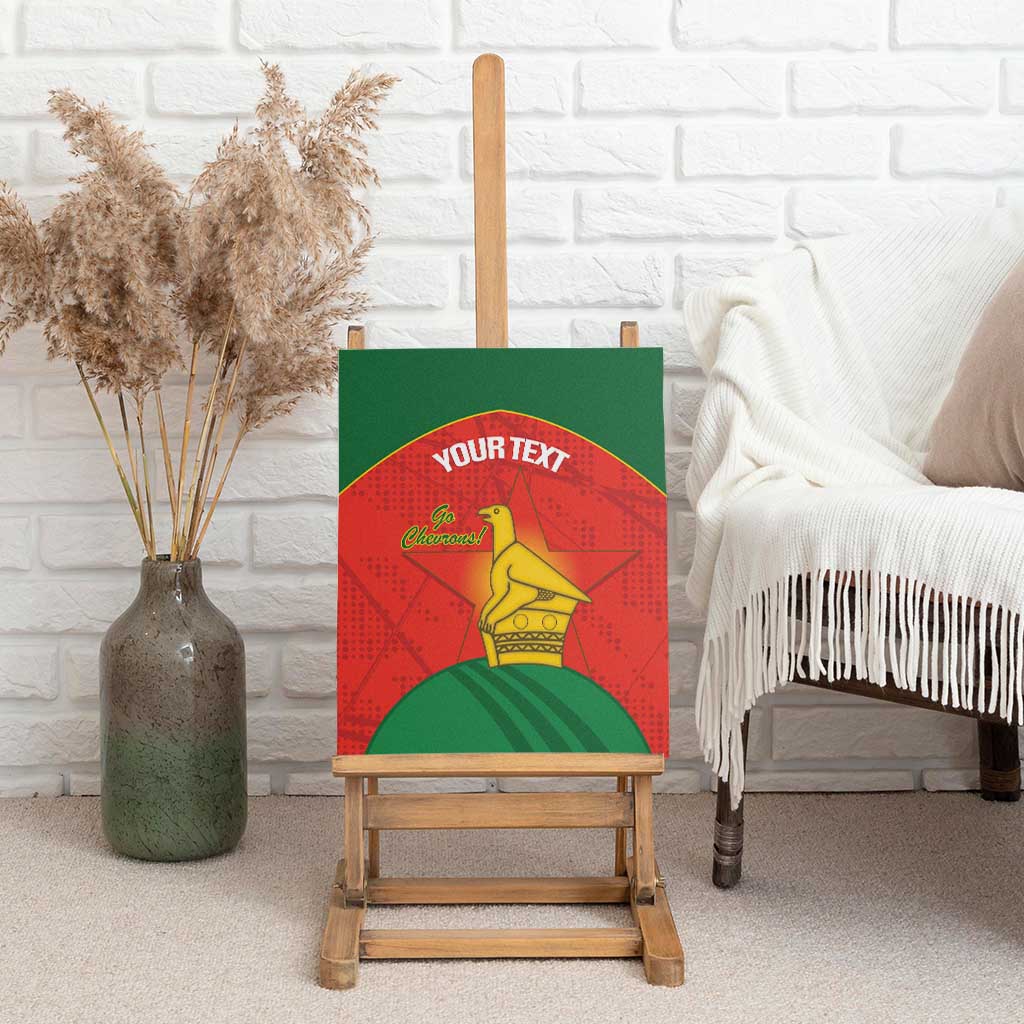 Afro Cricket Zimbabwe Custom Canvas Wall Art Go Chevrons 2003 Color - African Pride